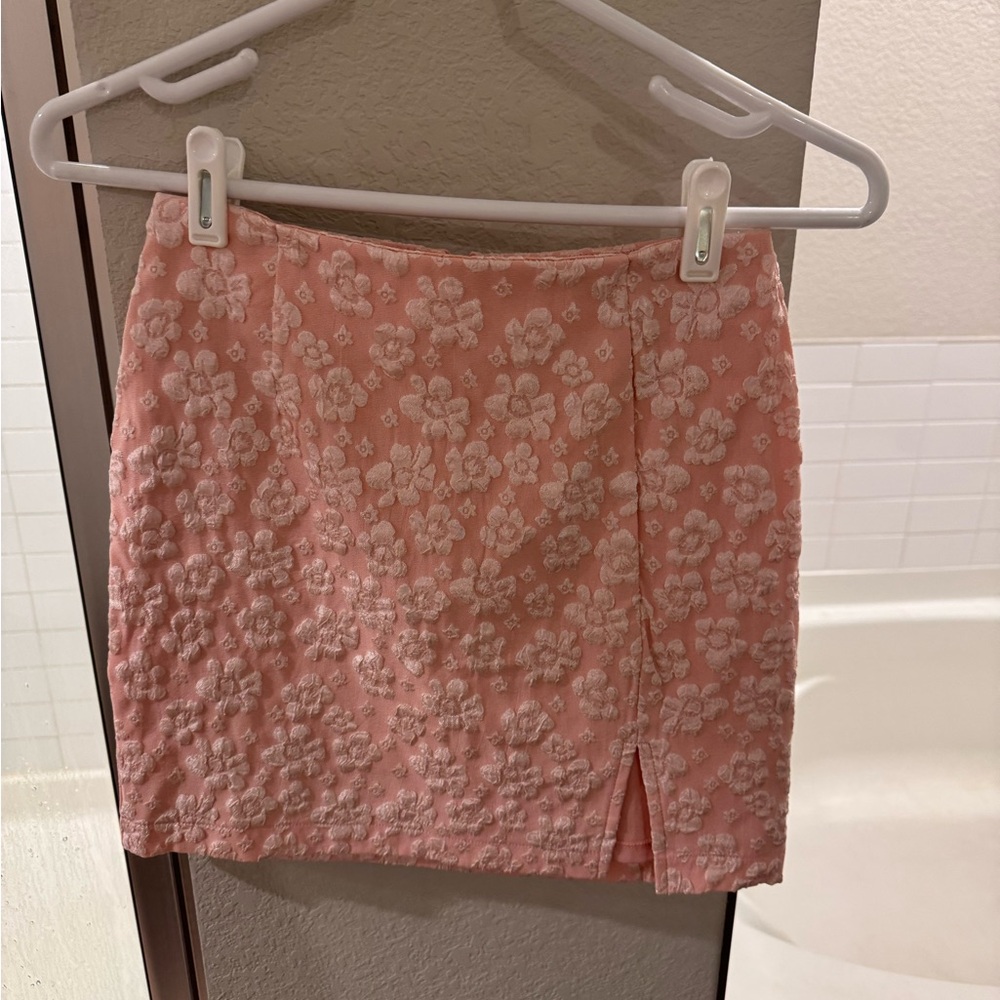 Wild Fable Pink Floral Pencil Skirt